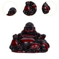 thumbnail image 6 of kowaku Resin Laughing Buddha Maitreya Buddha Statue Decorative Desktop Collectible Buddha Sculpture for Restaurant Housewarming Gift red, 6 of 9