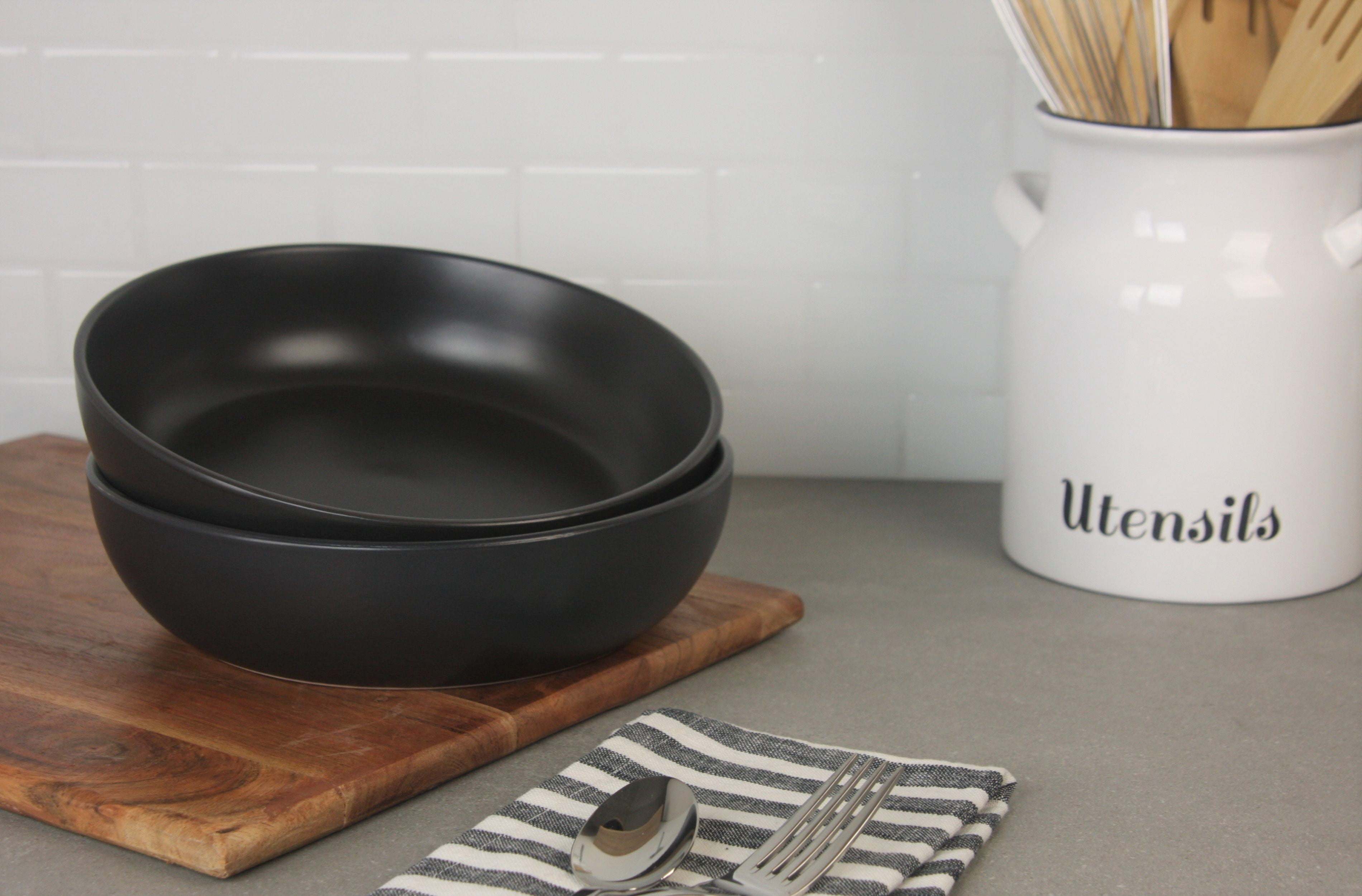 10 Strawberry Street Wazee Matte Coupe Oversized Dinner Bowl, Set of 2