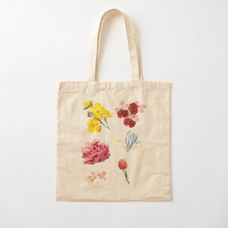 Another Floral Vintage Canvas Tote Bags, Reusable Shopping Bag