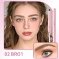 thumbnail image 2 of 2-IN-1 Eyebrow Wax Stick,Waterproof Brow Styling Cream with Brush, Create Voluminous, Lifting Brows Looks, Longlasting Natural Defined Eyebrow Makeup for Women 1.5g, 2 of 7