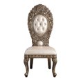 thumbnail image 2 of Gold Back Side Chair (2) - Alluring Sculpture Floral Upholstery For Day Dinners 2 & Chairs Graceful Dining, 2 of 2