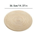 thumbnail image 3 of Oleegame 1 Pce Napperon Rond Napperons de Table Napperons de Table Cuisine Table à Dîner Coussins Chauffants 35cm BG Beige, 3 of 6