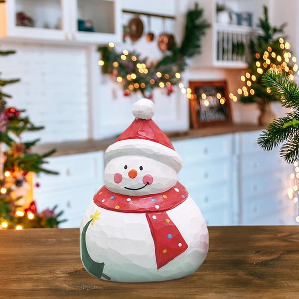 Muñeco de Papá Noel de madera, escultura de Navidad, decoración de Navidad, sentado, tallado en madera, obra de arte coleccionable, decoración de perfecl Muñeco de Papá Noel