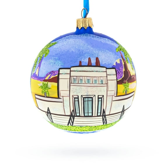 Mesa, Arizona, USA Glass Ball Christmas Ornament 4 Inches