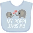 thumbnail image 3 of Inktastic My Poppi Grandpa Loves Me Boys or Girls Baby Bib, 3 of 4