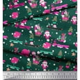 thumbnail image 3 of Soimoi Rayon Fabric Gift Box,Car & Santa Christmas Fabric Prints by Yard 56 Inch Wide, 3 of 3