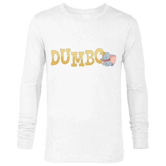 Disney Classic Dumbo Baby Circus Elephant - Long Sleeve T-Shirt for Men - Customized-White