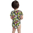 thumbnail image 5 of Daiia Green Mushroom Printed Unisex-Baby Short Sleeve Onesies Bodysuits Baby Climbing Clothes Soft and Comfortable Romper with Expandable Shoulder Design-6 Months, 5 of 8