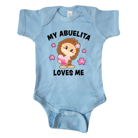 

Inktastic My Abuelita Loves Me with Bigfoot Gift Baby Girl Bodysuit