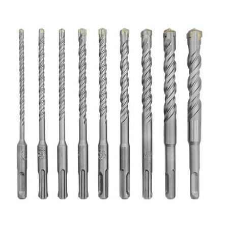 

Drill Parts Drill Set Hammer Concrete Drill Carbide Tip Double 160mm 9-Piece Set Abocardador Y De Tubos Punta De Diamante Azulejos Herramientas compatible with Motocicleta Herramientas De Bricolaje