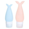thumbnail image 1 of Botellas de silicona reutilizables para gel de ducha y loción, compactas para viajes de negocios, ideales para viajar, 1 of 8