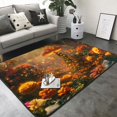thumbnail image 3 of Area Rugs For Living Room Decor - Autumn Floral Path Soft Anti Slip Throw Washable Rugs 5x7 For Bedroom, Indoor Carpet For Bedroom Living Room 80x58In, 3 of 7