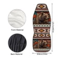 thumbnail image 6 of Binienty Ethnic Tribal Brown Bear Automotive Seat Covers & Accessories 2 Pack Front High Back Bucket Seat Covers for Cars SUV Truck Van Car Interior Decor, 6 of 6