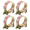 thumbnail image 1 of Unique Bargains 4Pack T-Bolt Hose Clamps, 52-55mm/2.05'-2.17' ID Range, Iron Radiator Hose Clamp Intake Clamp, 1 of 4