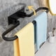 thumbnail image 2 of Twinkle Porte Servilletas Salle de Bains, 90° Pliable Noir Barres Porte Serviettes Mural Adhesif pour Douche et Cuisine, Étanche Barres Porte (50cm, One Bar), 2 of 5
