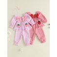 thumbnail image 3 of Loicainy Baby Toddler Girl Fall Outfit 3 6 9 12 18 24 Months 2T 3T Puff Long Sleeve Square Neck Plaid Tops Pants Clothes Set, 3 of 9