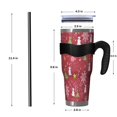 thumbnail image 4 of 40oz Tumbler,Red Christmas Snowflake Tree and Star Pattern Insulated Tumblers with Removable Handle,Stainless Steel Double Vacuum Coffee Tumbler Cup with Straw for Home,Office,Travel,Party, 4 of 5