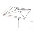 thumbnail image 5 of CorLiving 6.5ft x 6.5ft Square Durable Fabric Canopy Tilting Outdoor Umbrella with Steel Frame for Patio, Pool, Garden, and more, 5 of 8
