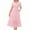 LYQ1_Pink, variant on Meichang Summer Maxi Dress for Women Short Sleeve V Neck Hollow Out Dresses A Line Elastic Waist Long Flowy Beach Vacation Dresses Cocktail Party Wedding Guest Dresses