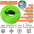 thumbnail image 4 of iMeshbean 50FT Pressure Washer Flexible Hose for Power Washer–3600 PSI Kink Resistant Pressure Washing Extension Hose–Electric Power Wash Hose for Replacement–For M22-14mm&15mm Double O-ring Fittings, 4 of 11