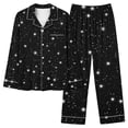 thumbnail image 5 of Njagoc3 Women's Long Sleeve Star Print Pajama Set - Patterned, Casual Style, Fall & Sleep Wear, 5 of 6