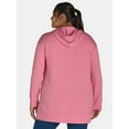 thumbnail image 3 of Terra & Sky Women's Plus Size Hooded Fleece Top, Sizes 0X-5X, 3 of 5