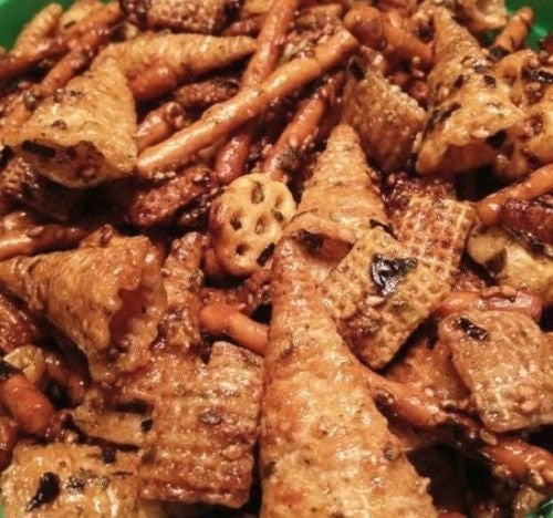 Furikake Party Mix- Sweet & Salty Island Snack, Cookies in Paradise