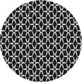 thumbnail image 1 of Ahgly Company Machine Washable Indoor Round Transitional Night Black Area Rugs, 3' Round, 1 of 7