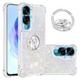 thumbnail image 1 of Funda para Honor 90 Lite 5G con Brillo Líquido Flotante, Purpurina, Parachoques y Anillo Giratorio Soporte, 1 of 5