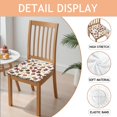 thumbnail image 2 of Autumn Fall Leaves and Mushrooms Seat Covers for Dining Room Chairs Set Of 4,Stretch Printed Washable Chair Seat Cover with Elastic Ties and Button,Removable Waterproof Couch Cushion Covers, 2 of 6
