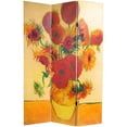 thumbnail image 3 of Oriental Furniture 6 ft. Tall Van Gogh Starry Night Canvas Screen - 3 Panel, 3 of 3
