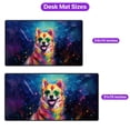 thumbnail image 5 of Hippie Shiba Inu Portrait oil painting Watercolor Tie-dye Vintage Desk Mat Full Keyboard Mouse Pad Shibas Dog Lovers Gifts Idea Large Mousepad - 00015, 5 of 5
