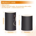 thumbnail image 6 of Yayeee Flameless Candles with Remote Flickering Battery Operated Multi Color Changing, Black Astronaut Space, 6 of 7