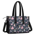 thumbnail image 2 of Teacher Tote Bag,Dark Blue Princess Castle Night Pattern Teacher Utility Tote Bag,Large Work Tote Bags for Women with Multiple Pockets,Top Zipper Closure,13.8x10.6x6.7 Inch, 2 of 5
