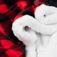 thumbnail image 2 of Arkwright Rustic Home Buffalo Plaid Throw Blanket, 50x70, Red and Black, Plaid Front with Soft Sherpa Back, 2 of 6