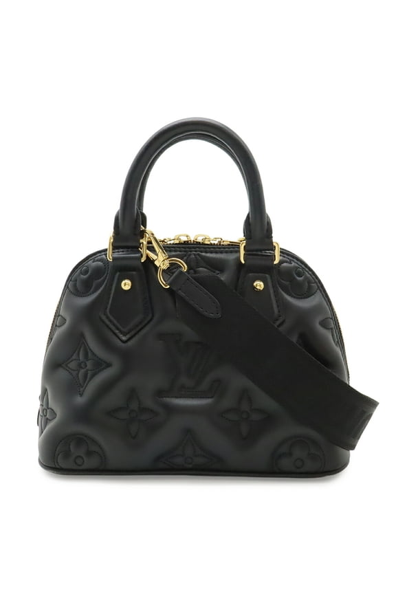 Pre-Owned LOUIS VUITTON Bubblegram Alma Soft BB Handbag Shoulder Bag Noir Black M59793