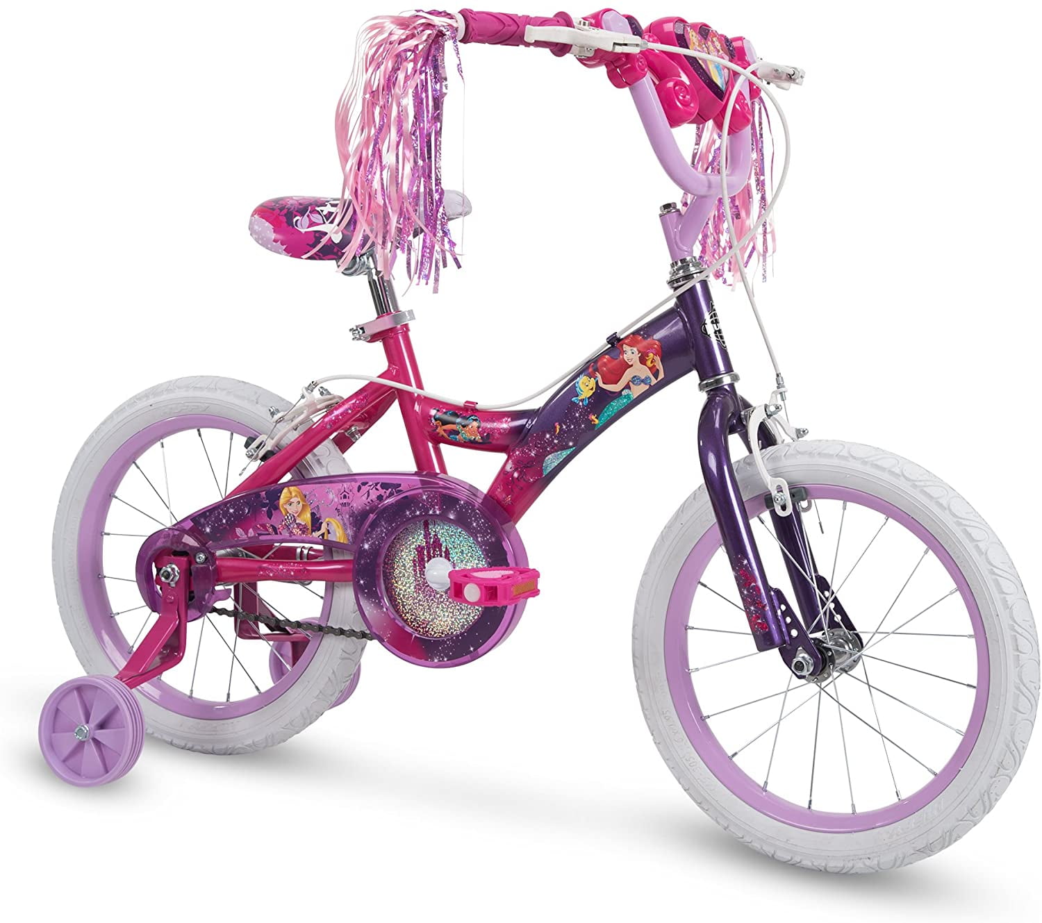 Huffy Disney Princess Kid Bike 12 inch & 16 inch, Quick Connect Assembly & Regular Assembly 
