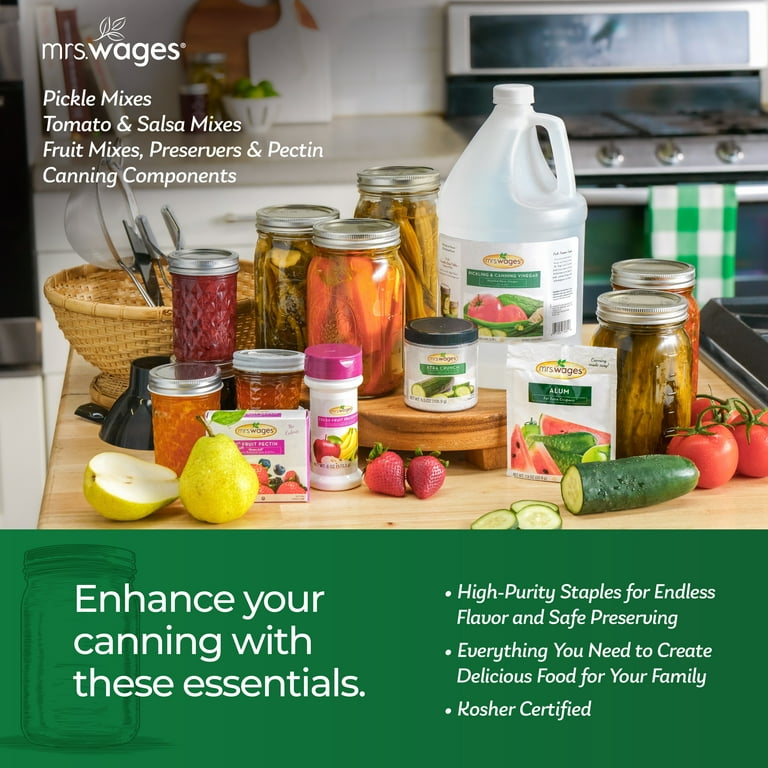 Mrs. Wages Citric Acid for Home Canning, 12-oz Jar, Dairy-free