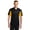 Black/ Gold, variant on ST655 Side Micropique Sport-Wick Polo, Mens Polo Shirts