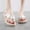 Yellow, variant on Women's Fruit Print Fabric Flip Flops Ladies Faux Straw Woven Sole Sandals Non-Slip Casual Beach Thong Slippers Lightweight Summer Outdoor Footwear(Red,6)
