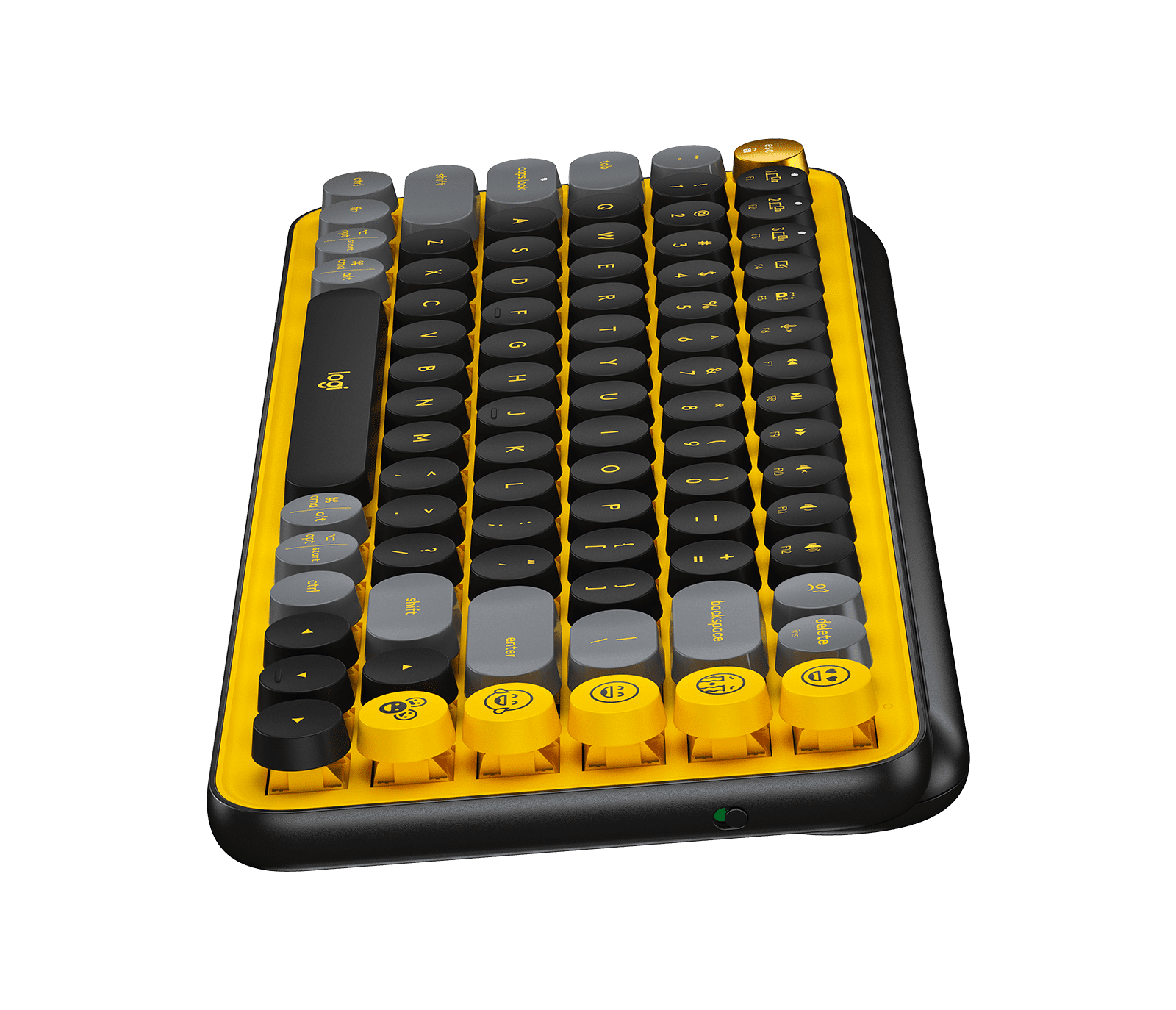Logitech POP Keys Wireless Mechanical Keyboard with Emoji Keys - Blast Yellow