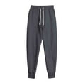 thumbnail image 3 of Sentmoon Mens Cargo Work Pants Pants Men Men Solid-Color Casual Loose Sports Work Pants with Drawstring Pockets And Elastic Waistband Long Trousers for Office Casual and Business Casual, 3 of 5
