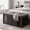 Black, variant on Faceket 47.2" Dog Crate Furniture, 2-Door Lockable Wooden Kennel with Cushion, White End of Bed Bench Ottoman for Medium Dogs