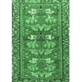 thumbnail image 1 of Ahgly Company Indoor Rectangle Persian Emerald Green Traditional Area Rugs, 6' x 9', 1 of 4