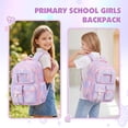 thumbnail image 5 of DAKIMOE School Backpack Book Bags Primary Middle School Bags for Kids Girls Teens Back to School Large Bookbags with Multi Pocket for 7-14 Years Purple, 5 of 6