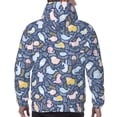 thumbnail image 7 of Pofeuu Cute Baby Animals Print Mens Casual Hooded Collar Drawstring Hoodies Pullover Sweatshirts Casual Long Sleeve Shirts-3X-Large, 7 of 7