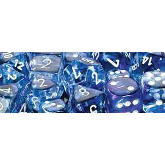 Chessex CHX27466 Dice-Nebula Dark Blue/White Set