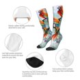 thumbnail image 3 of Fuzoiu Colorful Birds Pine Branch Print Adult Stockings,Crew Socks,Unisex Fashion Socks, Casual Sports Socks,Comfortable Crew Socks for Everyday Wear and Sports, 3 of 6
