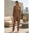 thumbnail image 2 of Conjunto Casual 3 Piezas Pantalón, Blusa y Cárdigan Cómodo y Elegante para Mujer, 2 of 5