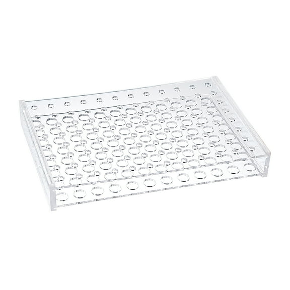 Test Tube Rack Acrylic, 96-Well Clear for 0.2ml,1.5ml